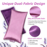 RelaxCoo oreiller lavande: design double velours ultra-doux pour le confort nocturne