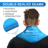 RelaxCoo dimensions cervicale-epaule: grande couverture pour le cou et les épaules.