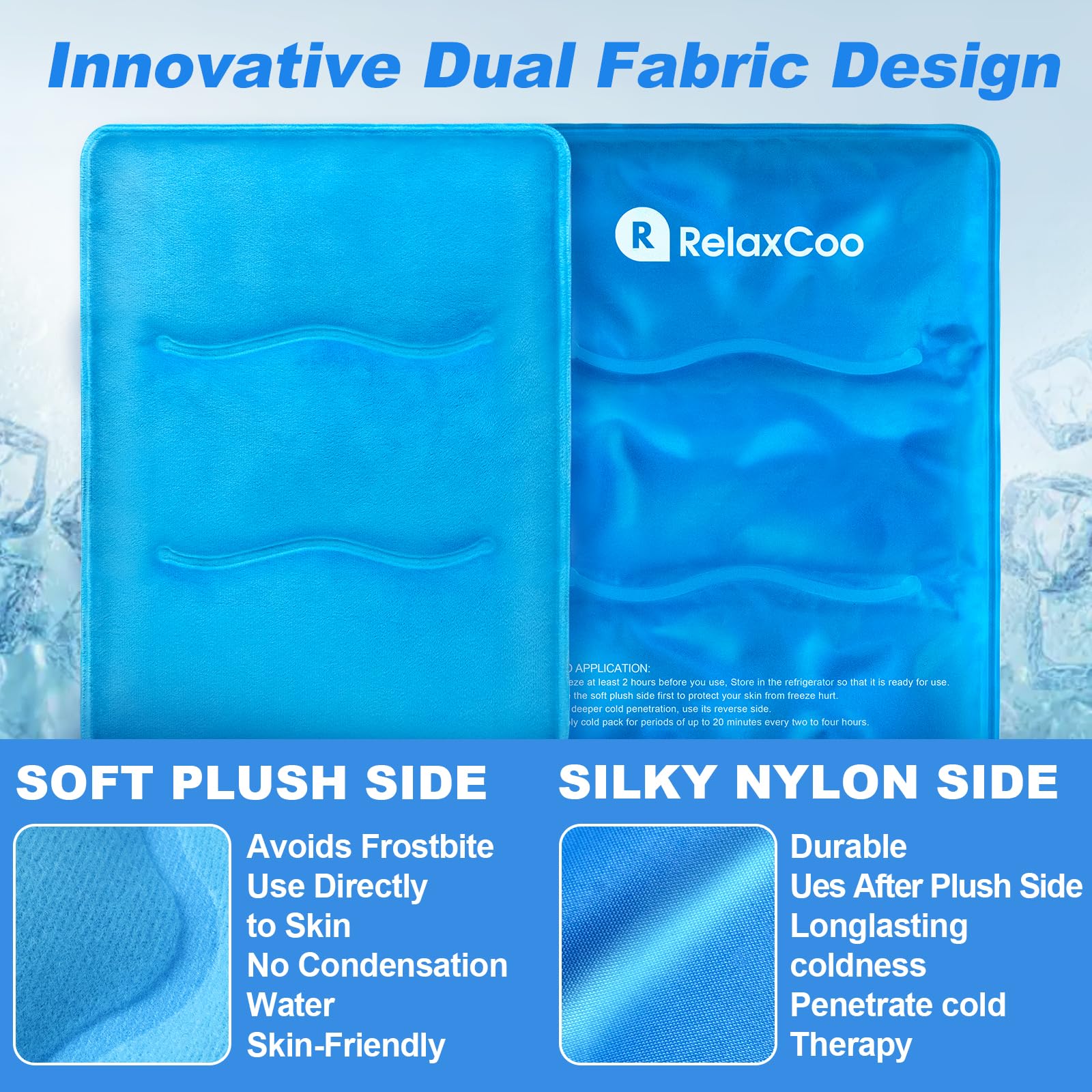 RelaxCoo gel glace pour épaule et dos, application après effort
