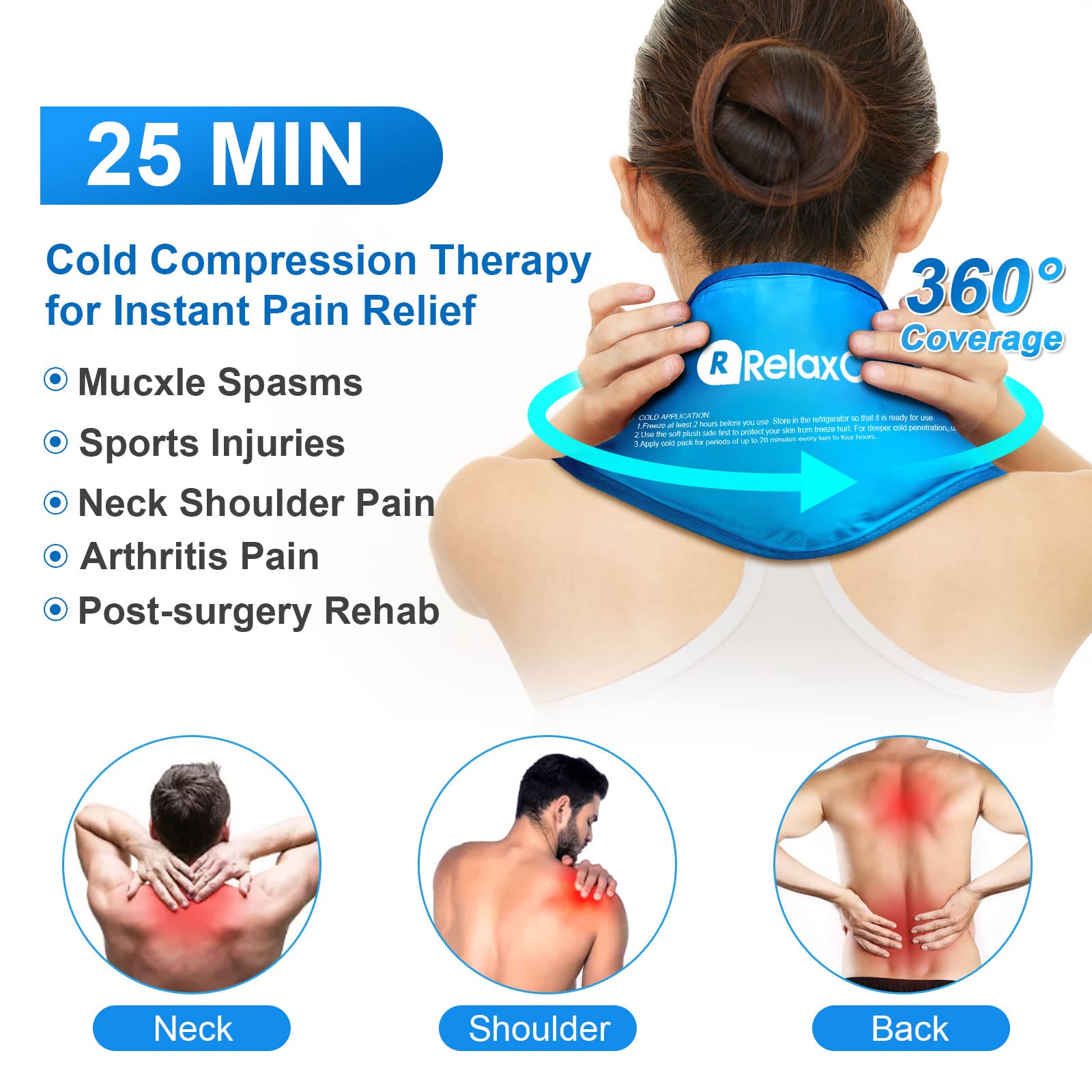RelaxCoo housse plush-protection: protège la peau lors de l’application.