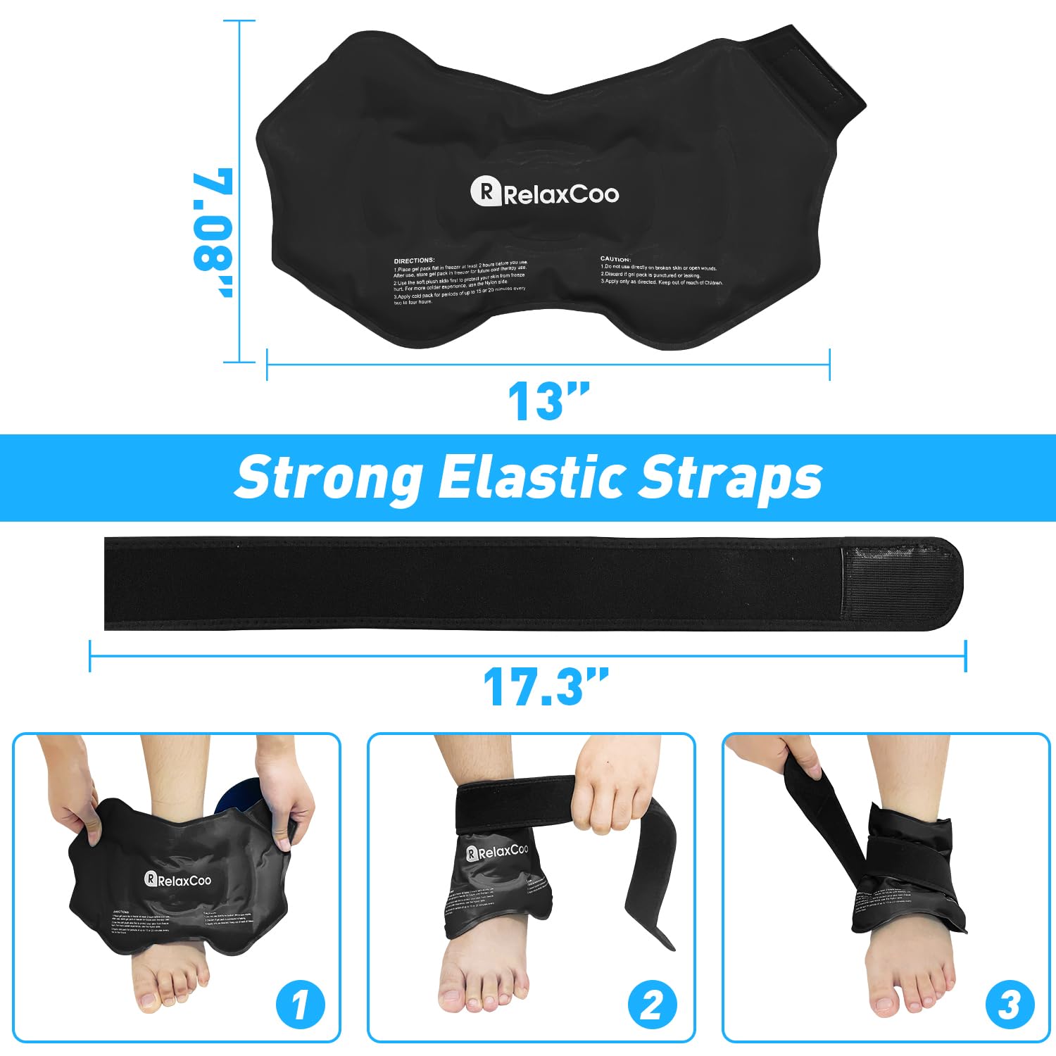 RelaxCoo sac plastique inclus: congélation pratique pour une utilisation prête.