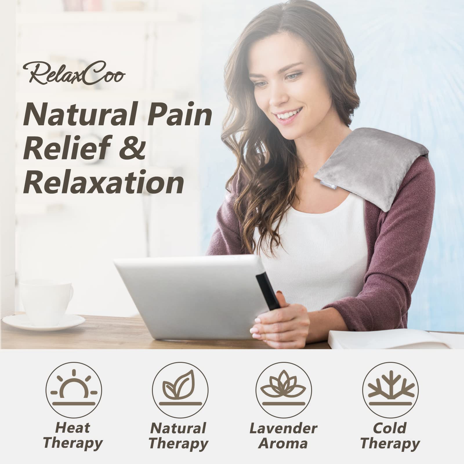 RelaxCoo compresse chaude et froide, idéale après effort pour soulager l'inflammation.