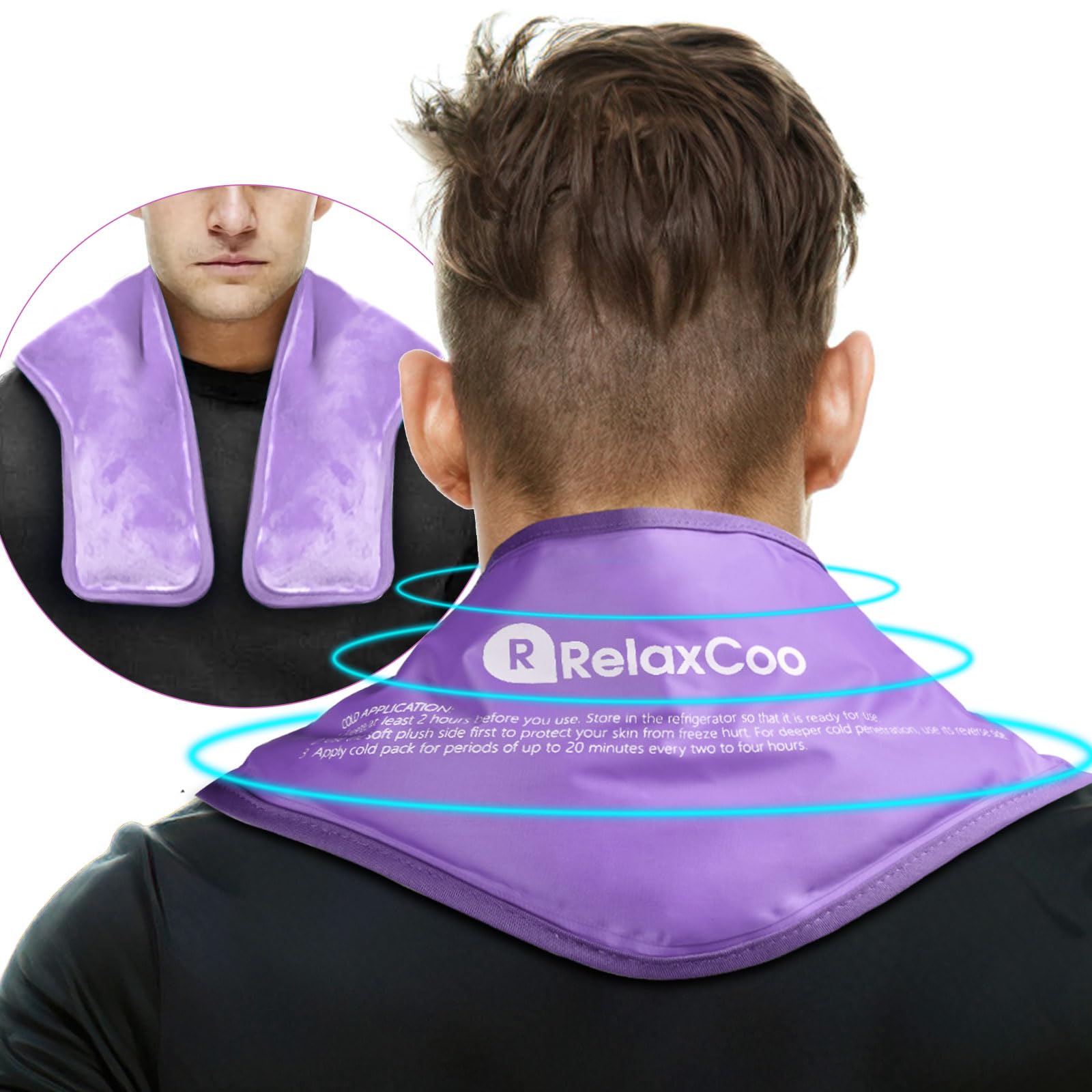 RelaxCoo utilisation polyvalente pour nuque, dos et épaules.