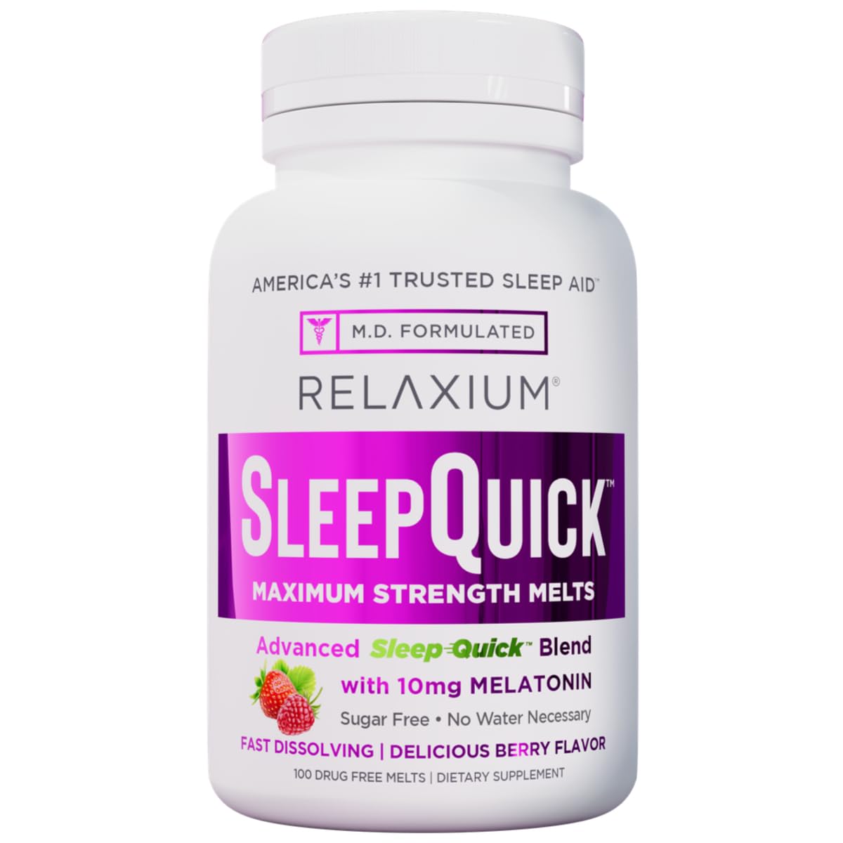 Relaxium Sommeil Mélts – bouteille ouverte, endormissement rapide potentiel.