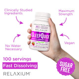 Relaxium Sommeil Mélts – doseur prêt à l’emploi, portion unique.