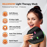 RELEXNOW masque LED 288 perles, couverture visage uniforme