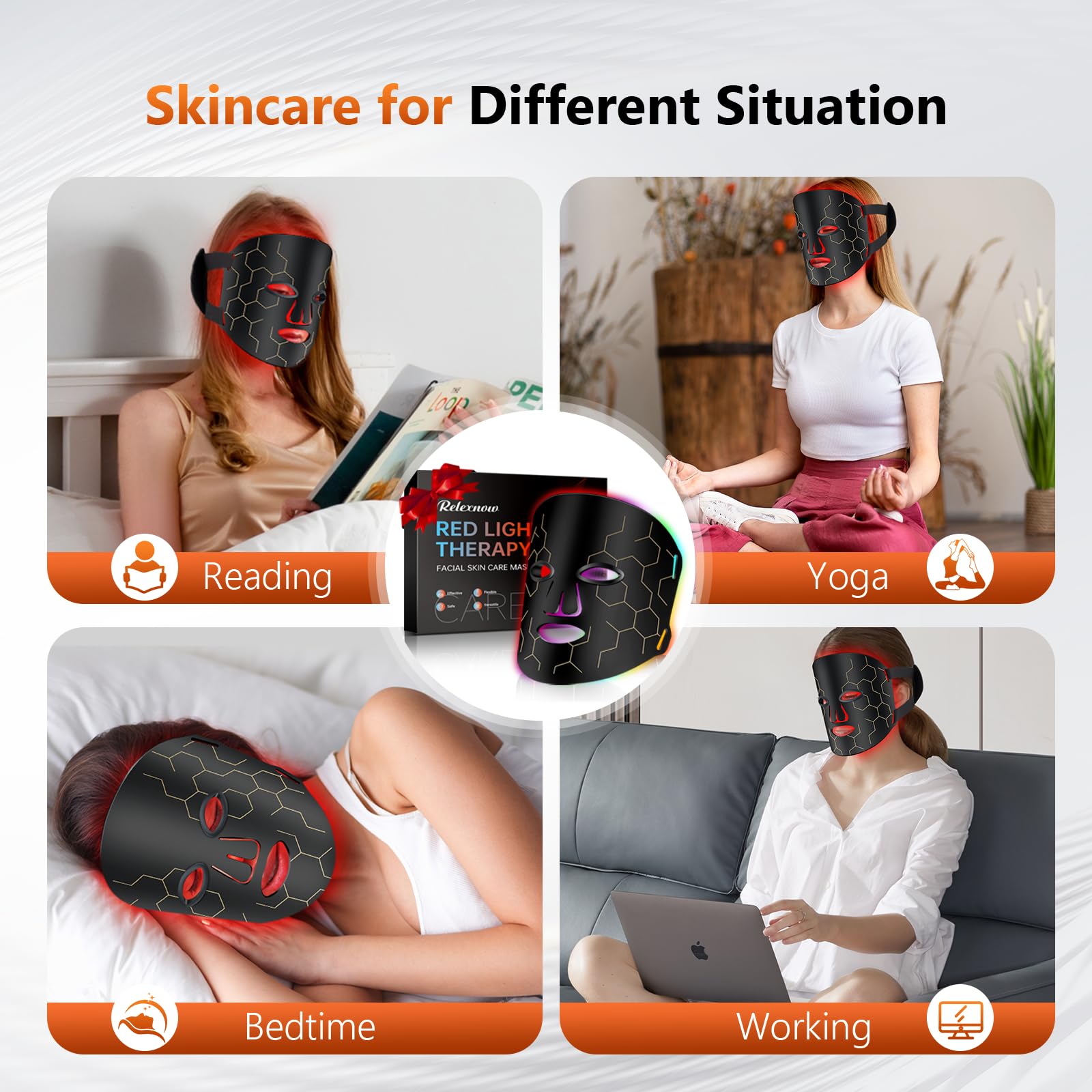 RELEXNOW masque portable avec étui, parfait pour voyager