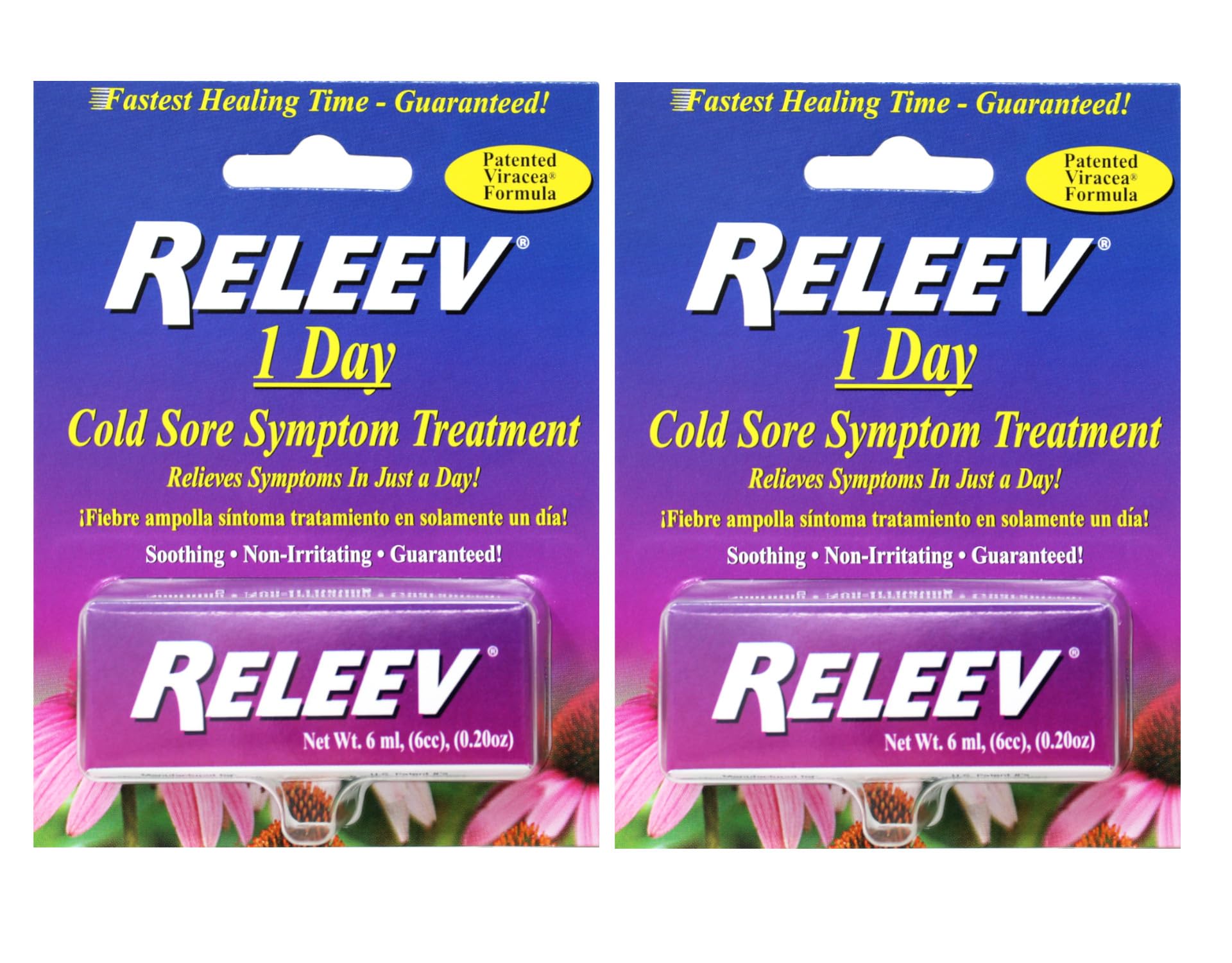 RELEEV traitement bouton de froid en flacon 6 ml, pack de 2, usage discret.