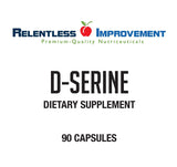 Relentless Improvement D-Serine : gélules véganes faciles à avaler pour la vie quotidienne et la concentration.