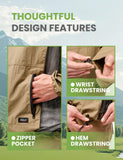 Veste moustiquaire Relexit khaki pour camouflage discret et confort.
