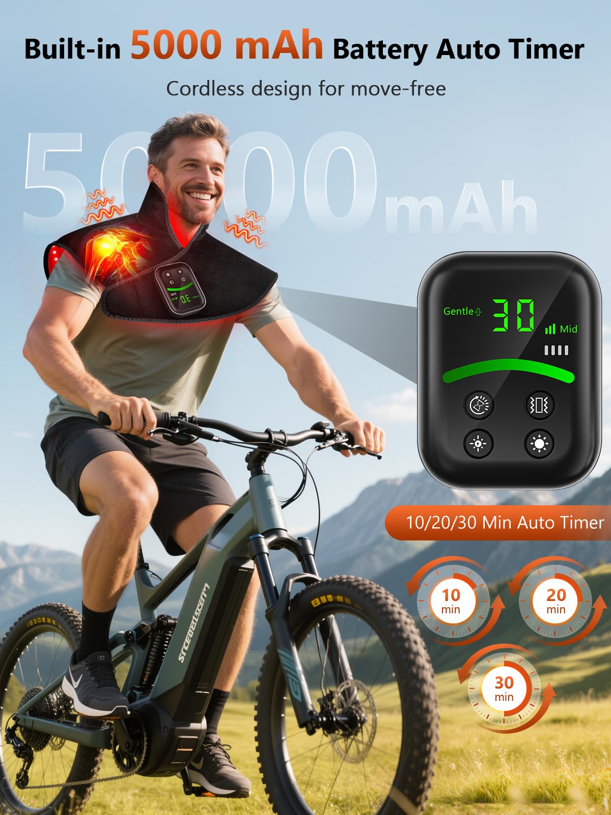 RELEXNOW chaleur et massage ciblé pour épaule et dos