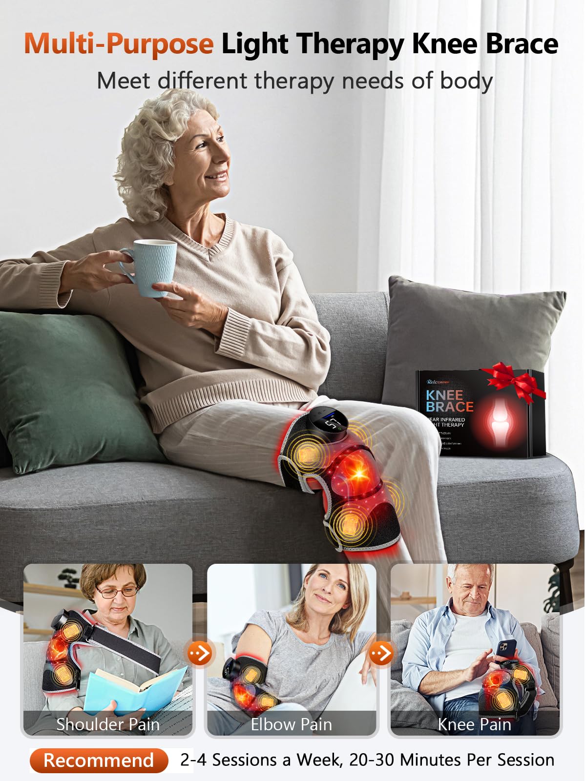 RELEXNOW genou - conception polyvalente pour autres articulations.
