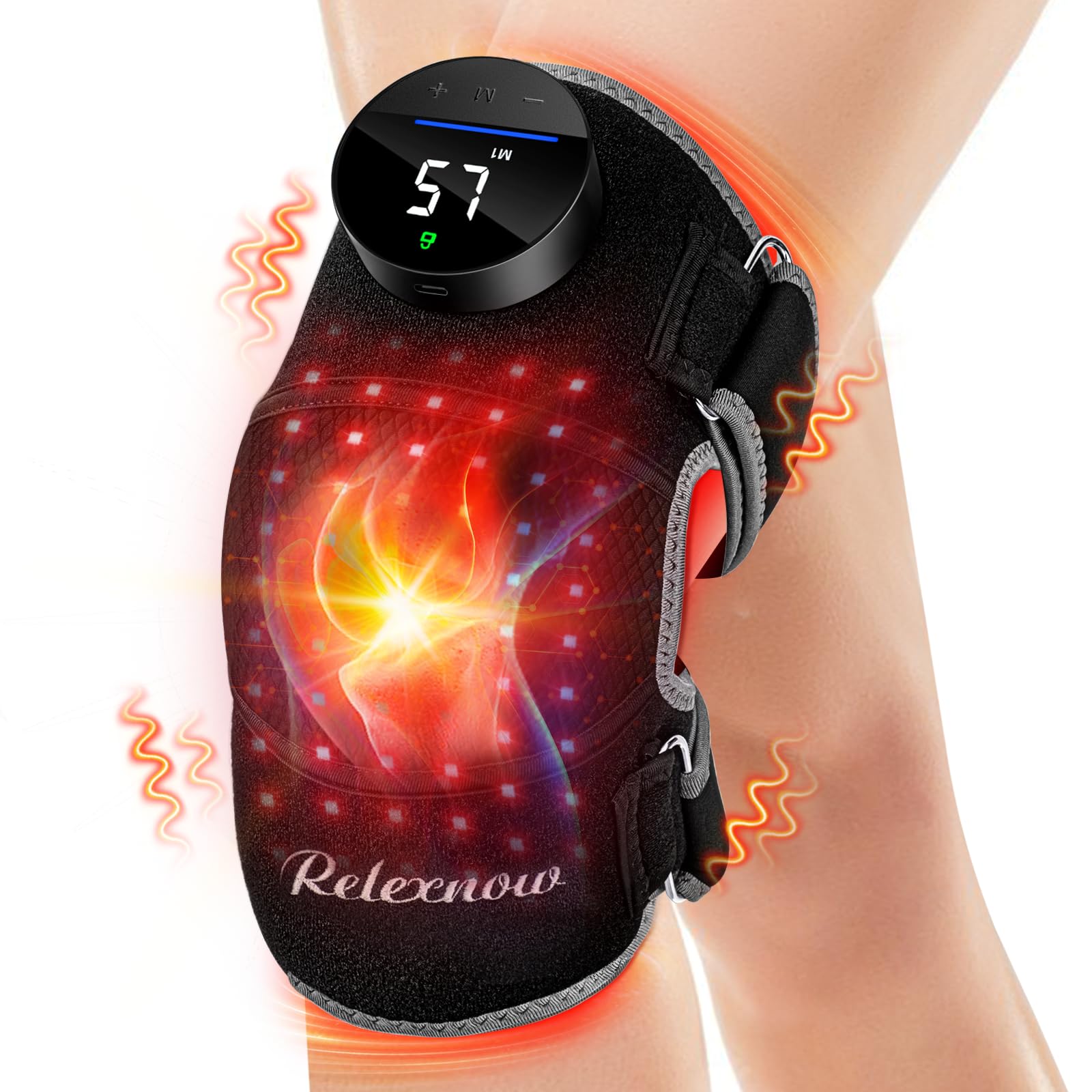 RELEXNOW genou massage-chauffant pour Soulager les douleurs articulaires.