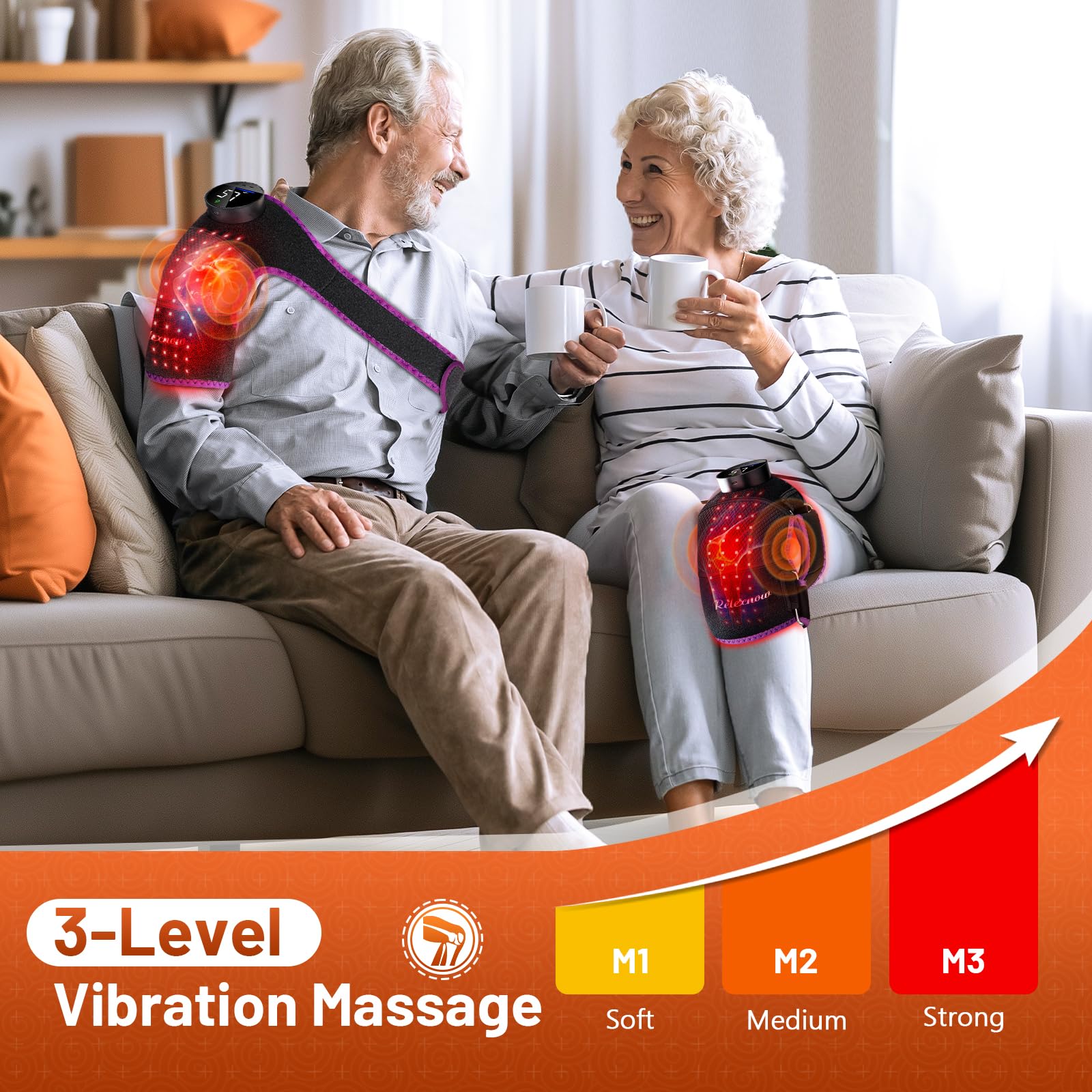 RELEXNOW lumière rouge 660/850 nm pour aider à la récupération sportive.