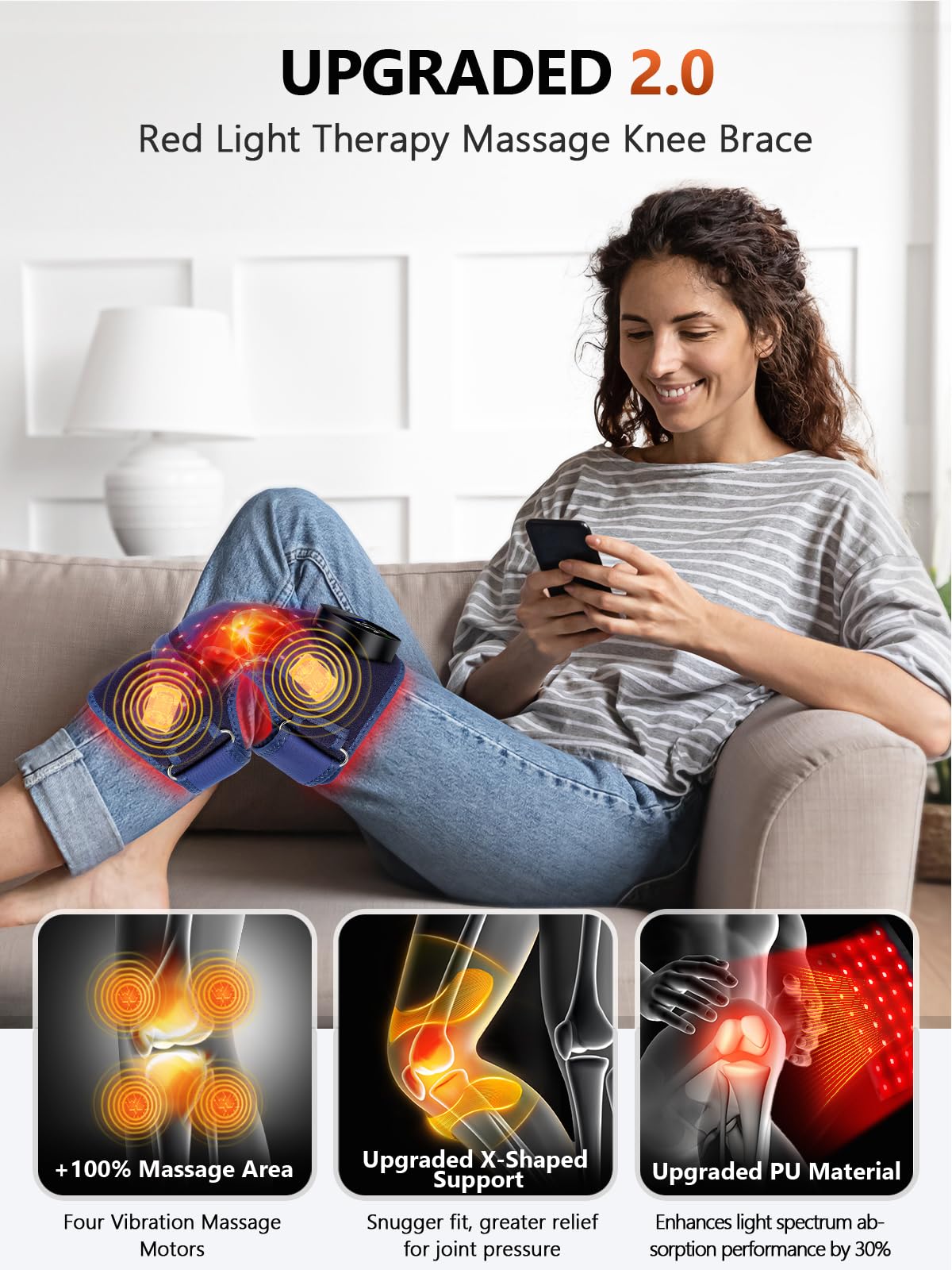 RELEXNOW Lumière rouge 660 nm et infrarouge 850 nm pour récupération.