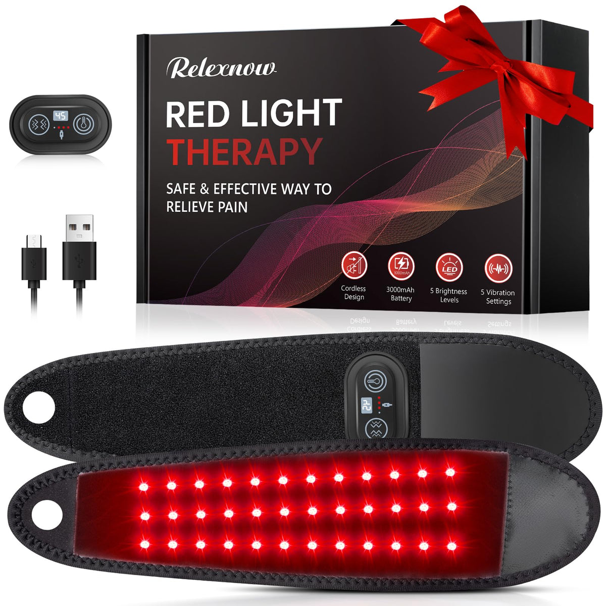 RELEXNOW Poignet – lumière rouge 660nm apaise les tensions et favorise la récupération.