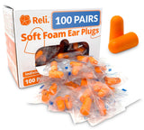 Reli bouchons d’oreille en mousse avec emballage individuel, pratique pour distribution au travail
