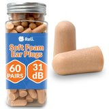 Reli bouchons d'oreilles en mousse pour dormir, réduction du bruit facilitant le sommeil.