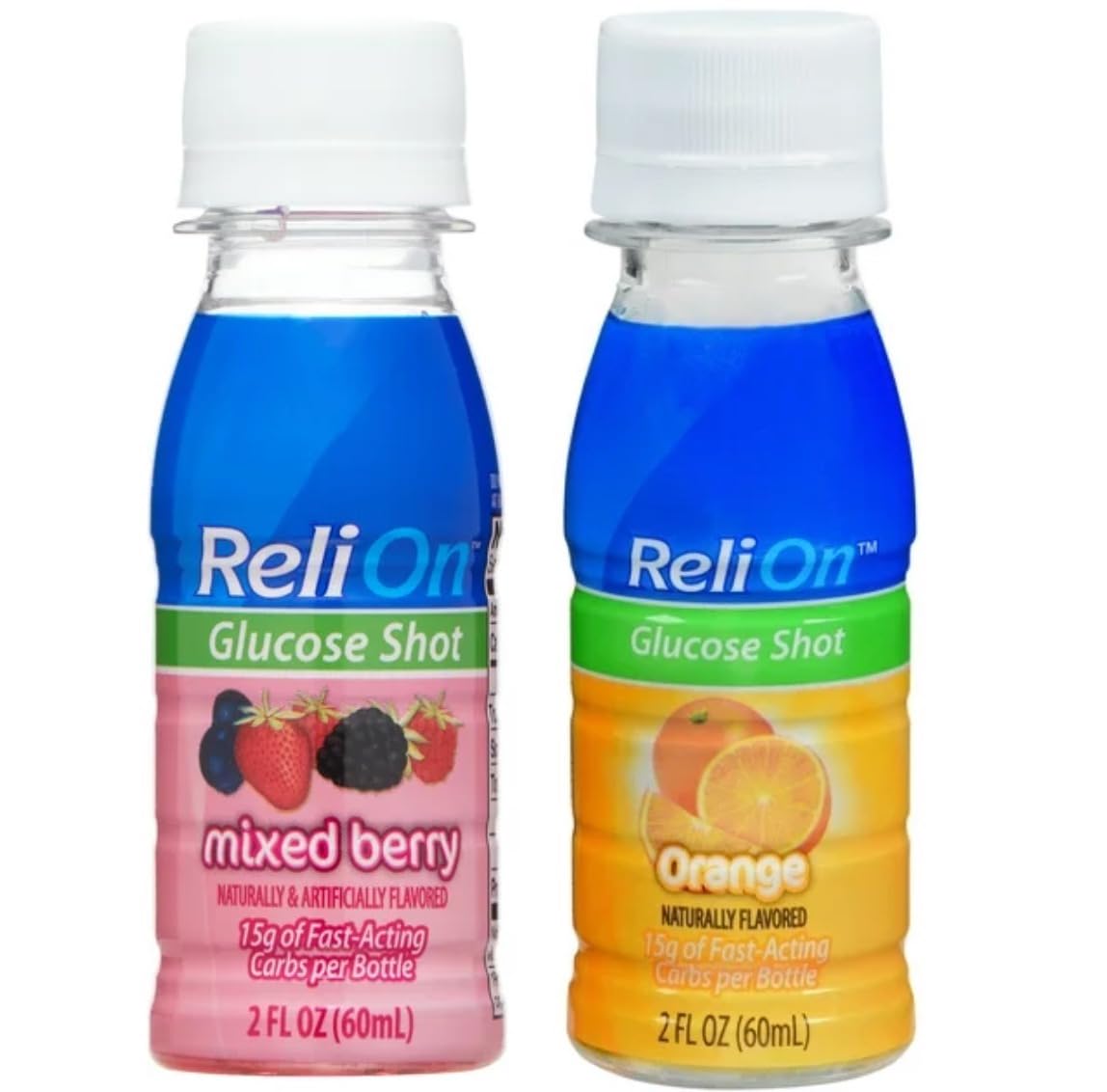 Reli On Glucose Shot Orange — bouteille orange offrant un accès rapide à des glucides