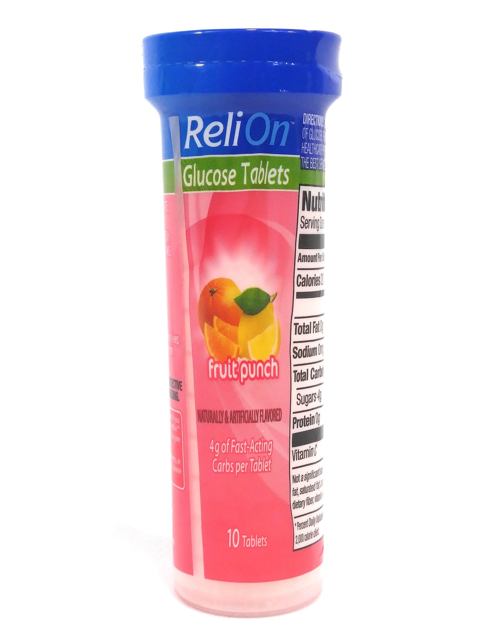 ReliOn Glucose – tablettes 10 faciles à mâcher et à emporter.