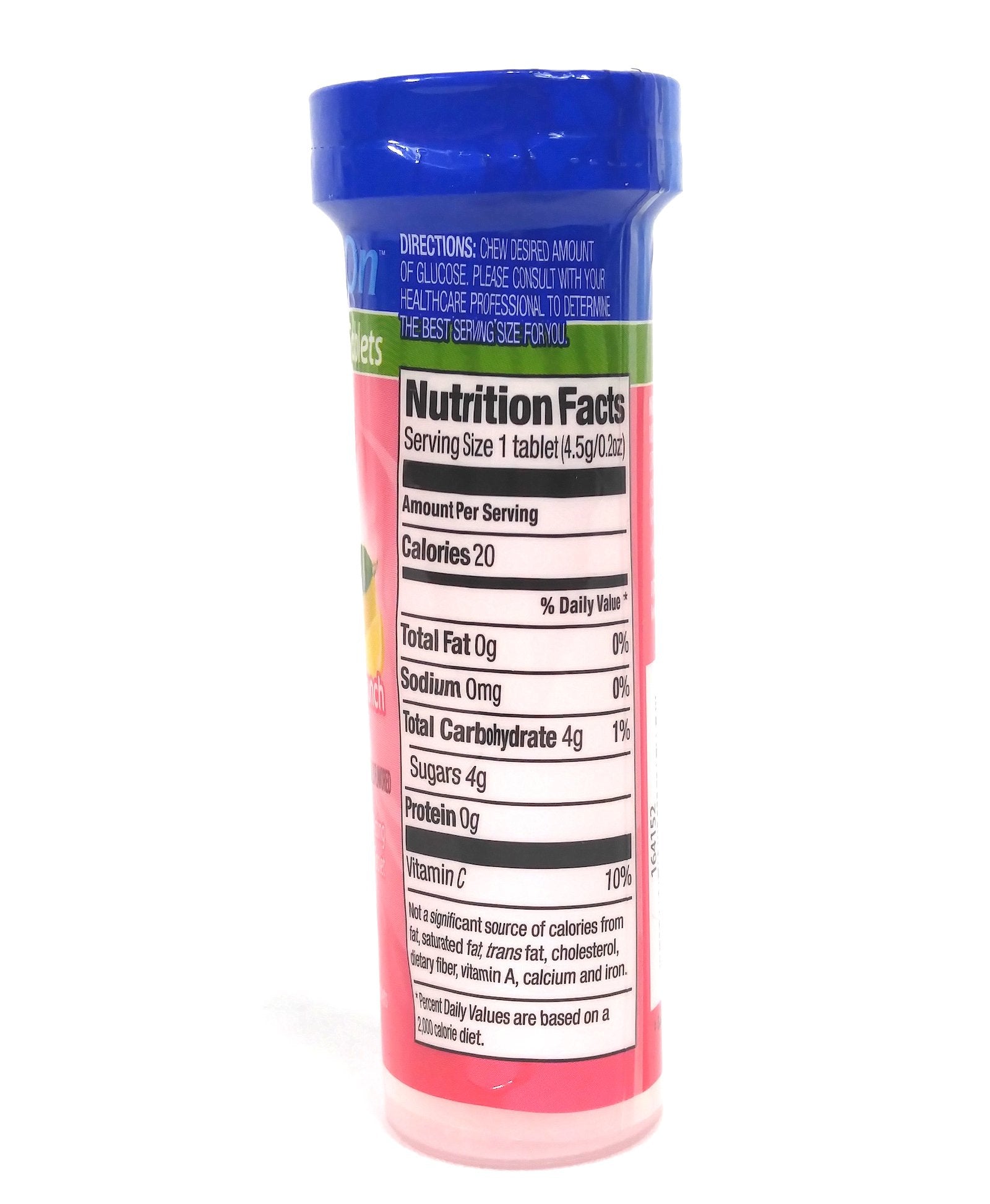 ReliOn Glucose – tube portable pratique pour déplacements.