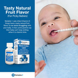 Gouttes Vitamine D Reliable-1 sans sucre, formulation légère adaptée aux tout-petits