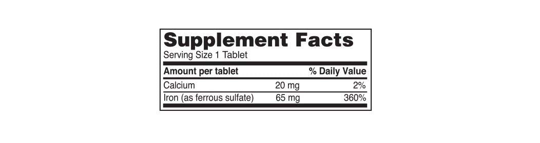 Reliable-1 Laboratories: tablettes ferreux-sulfate rouges, format prêt à l’emploi