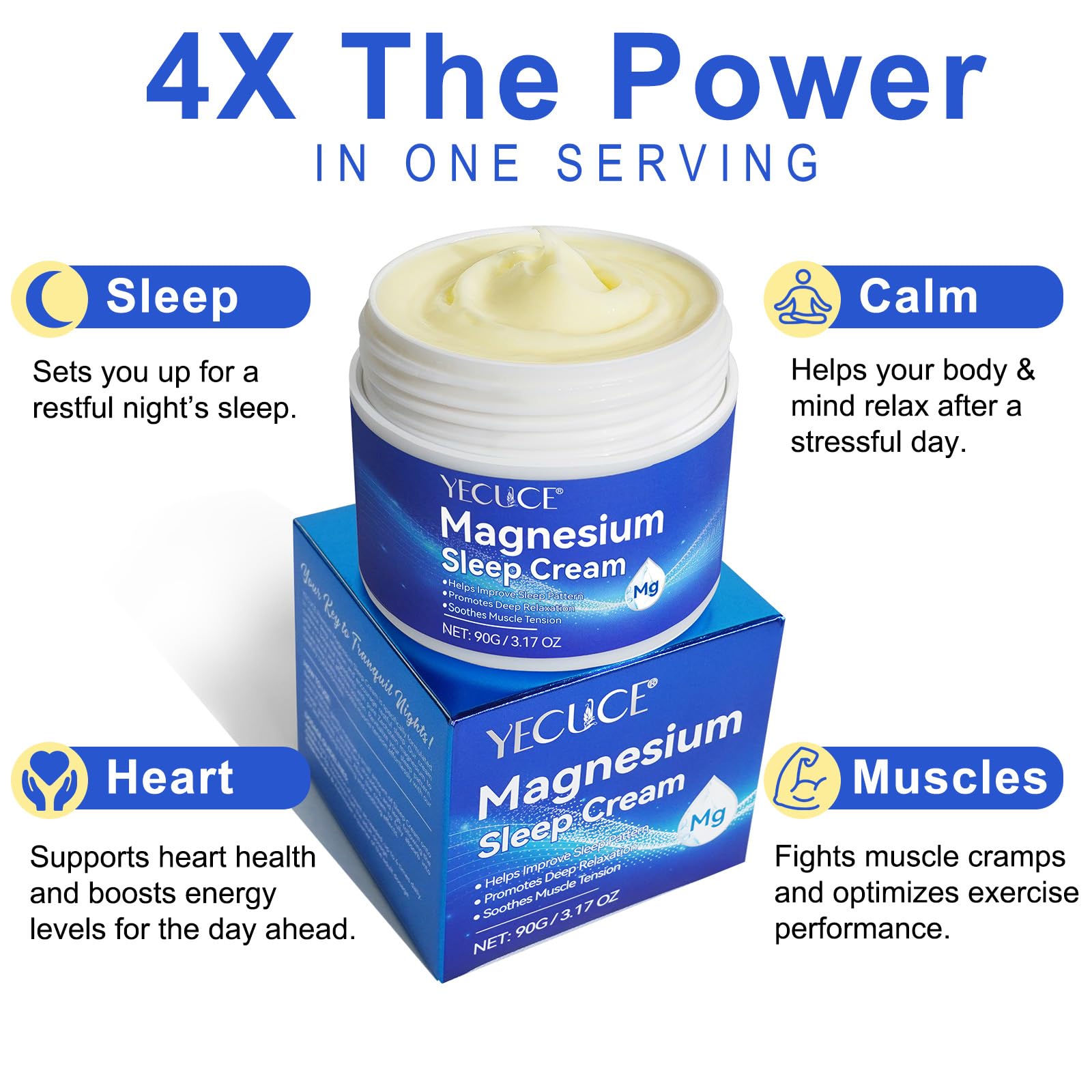 ReliCo Crème Magnésie hydrate intensément grâce à la vitamine E.