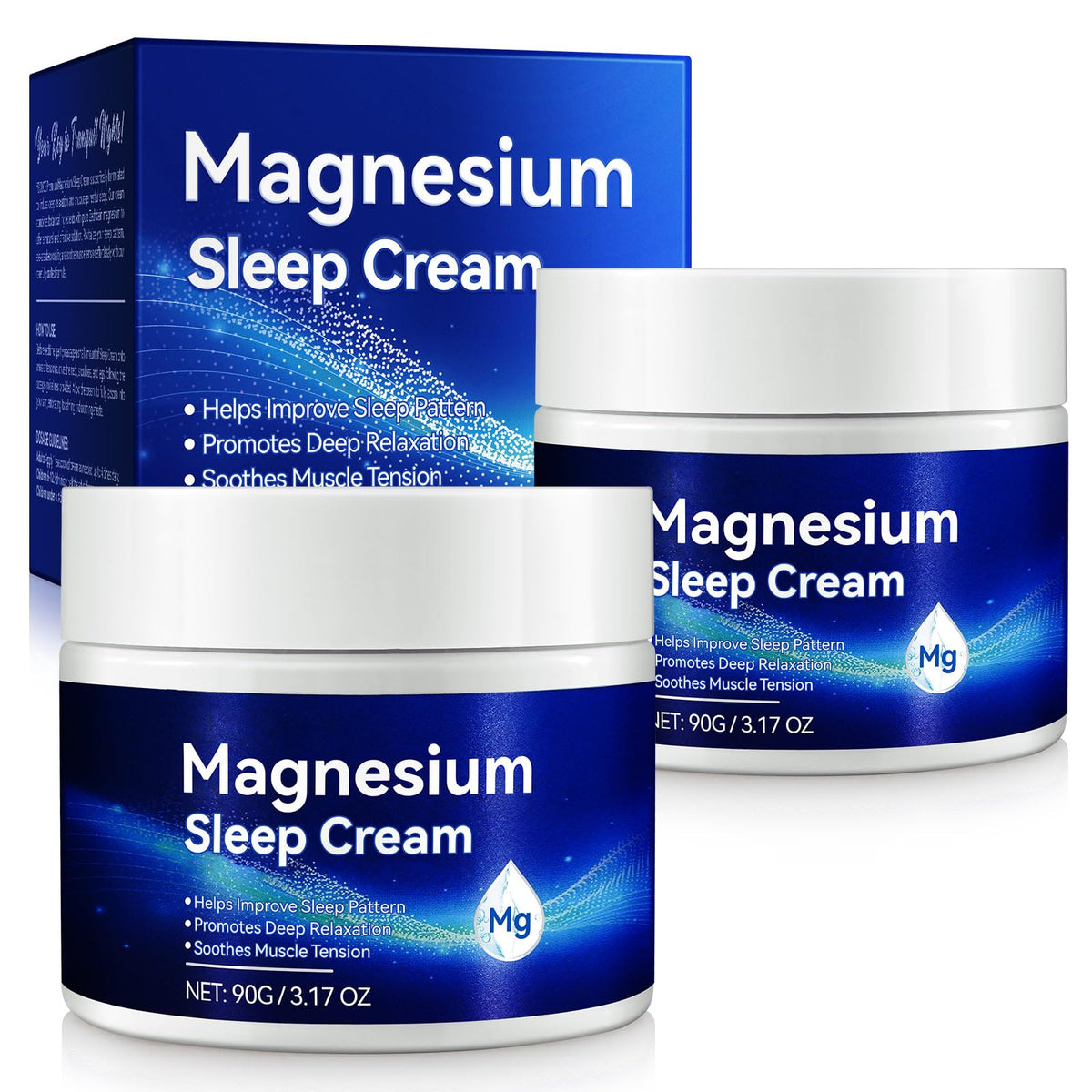 ReliCo Crème magnésium Sommeil pieds : application nocturne apaisante et hydratante.