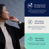 Reliefband Flex FDA-approuvé, solution sans médicament pour nausées.