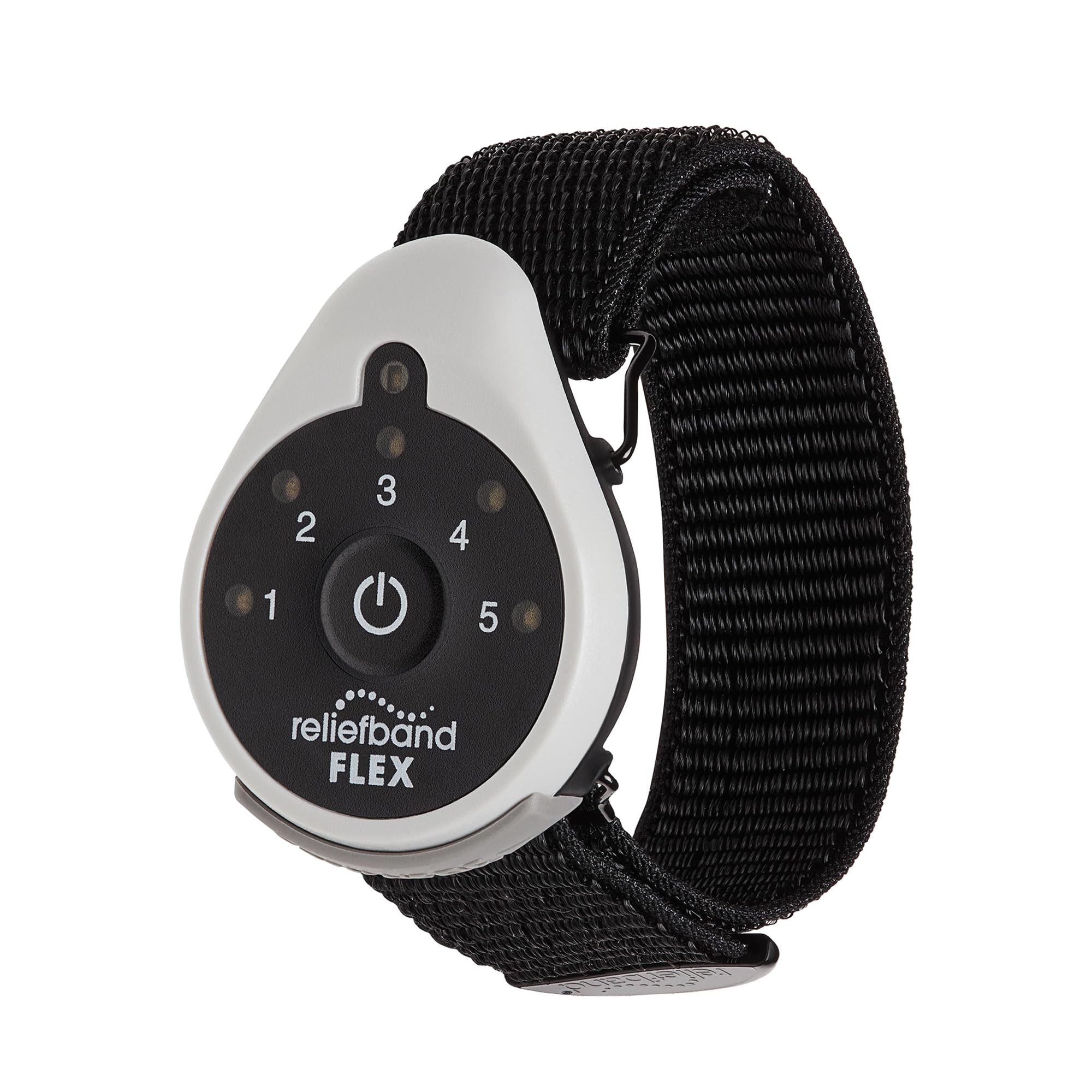 Reliefband Flex sur le poignet, stimulation rapide pour les nausées.