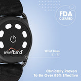 Reliefband Sport avec autonomie jusqu’à 30 heures sur une charge complète.