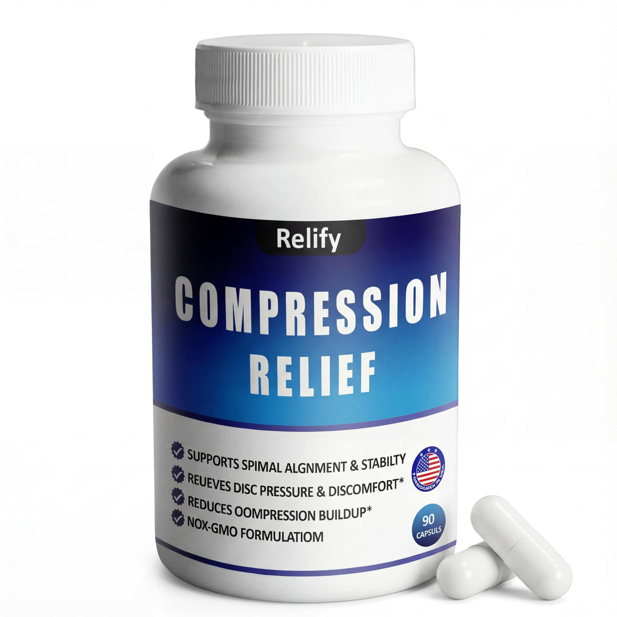 Relify Magnesium Complex bouteille montrant le flacon pour le soutien quotidien