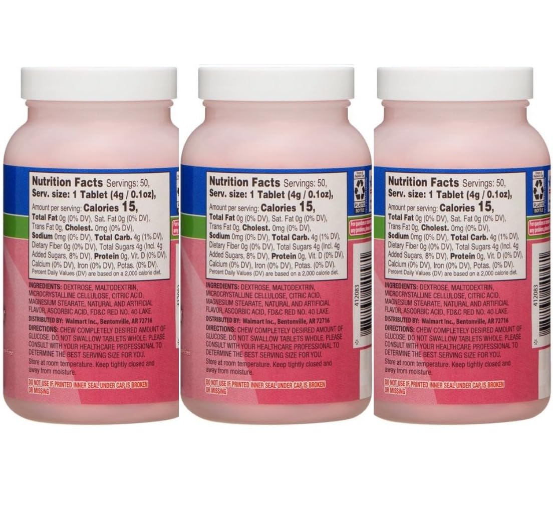 ReliOn Relion emballage tablettes glucose saveur fruits mélangés en pack pratique