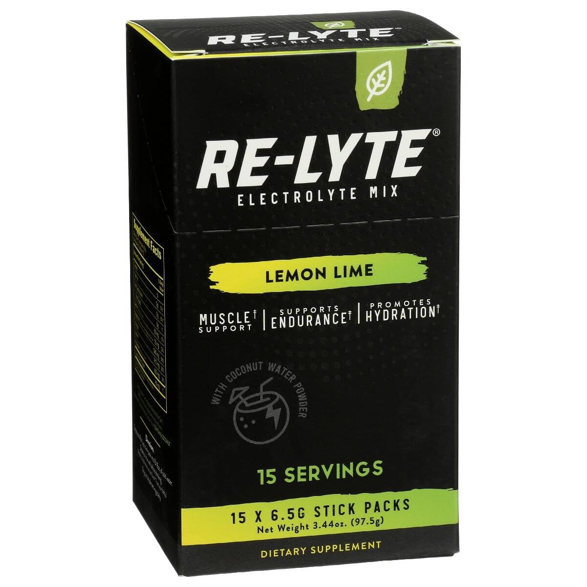 RELYTE boisson sportive citron-vert, hydratation pendant l'entraînement et sessions intenses.