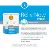 RELIV Now pour Enfants Chocolat — cuillère-dose pratique pour préparer le shake.