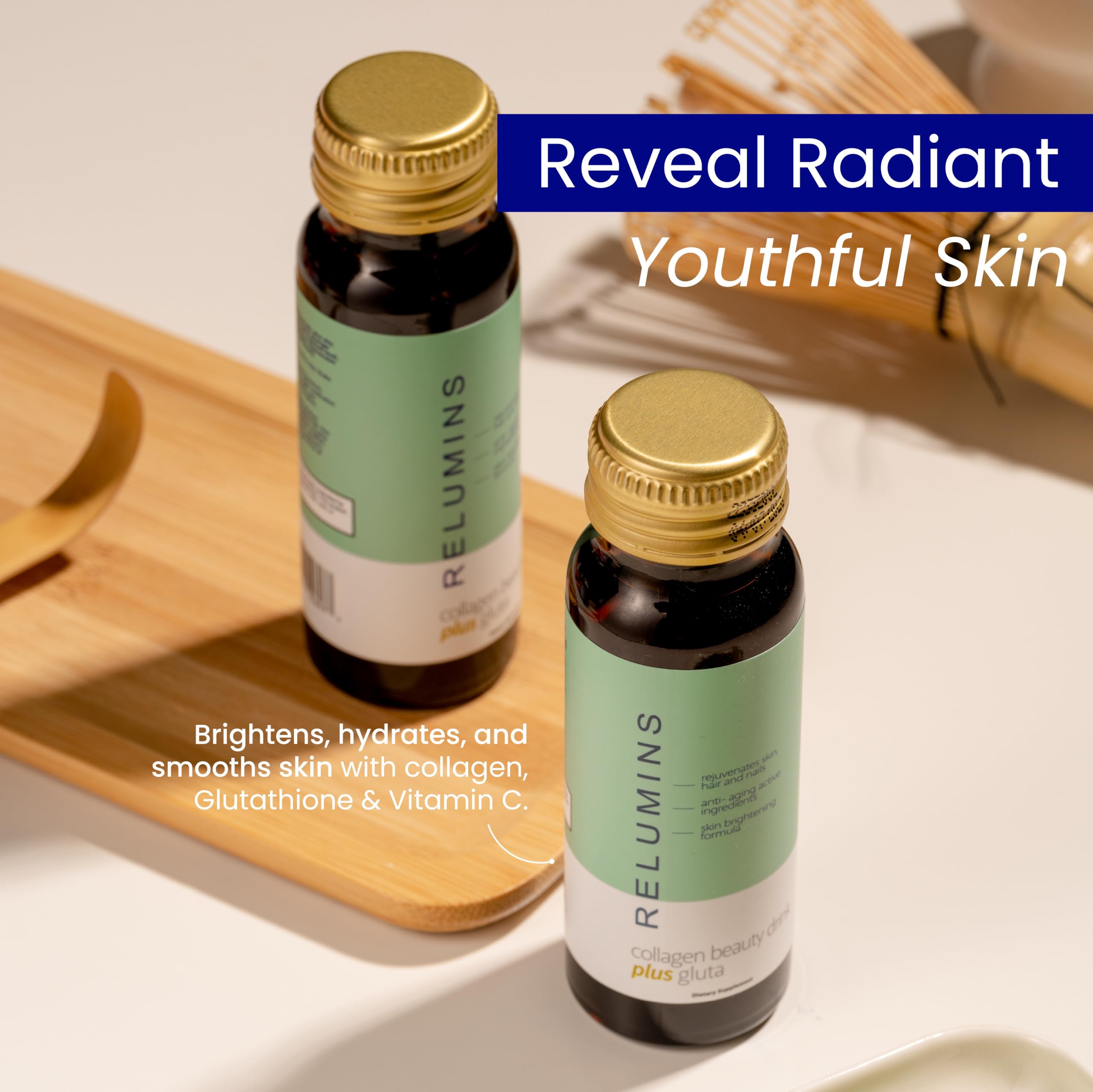 Rituel quotidien Relumins Collagène Pomme prêt à boire