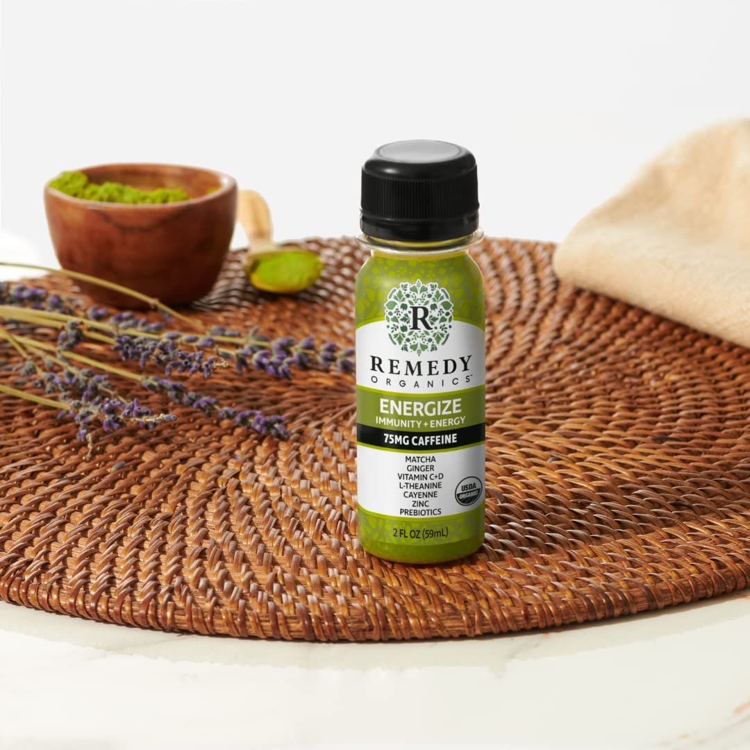 Remedy Organics Immunity Plus Shot – format stable sur etagere pour voyage