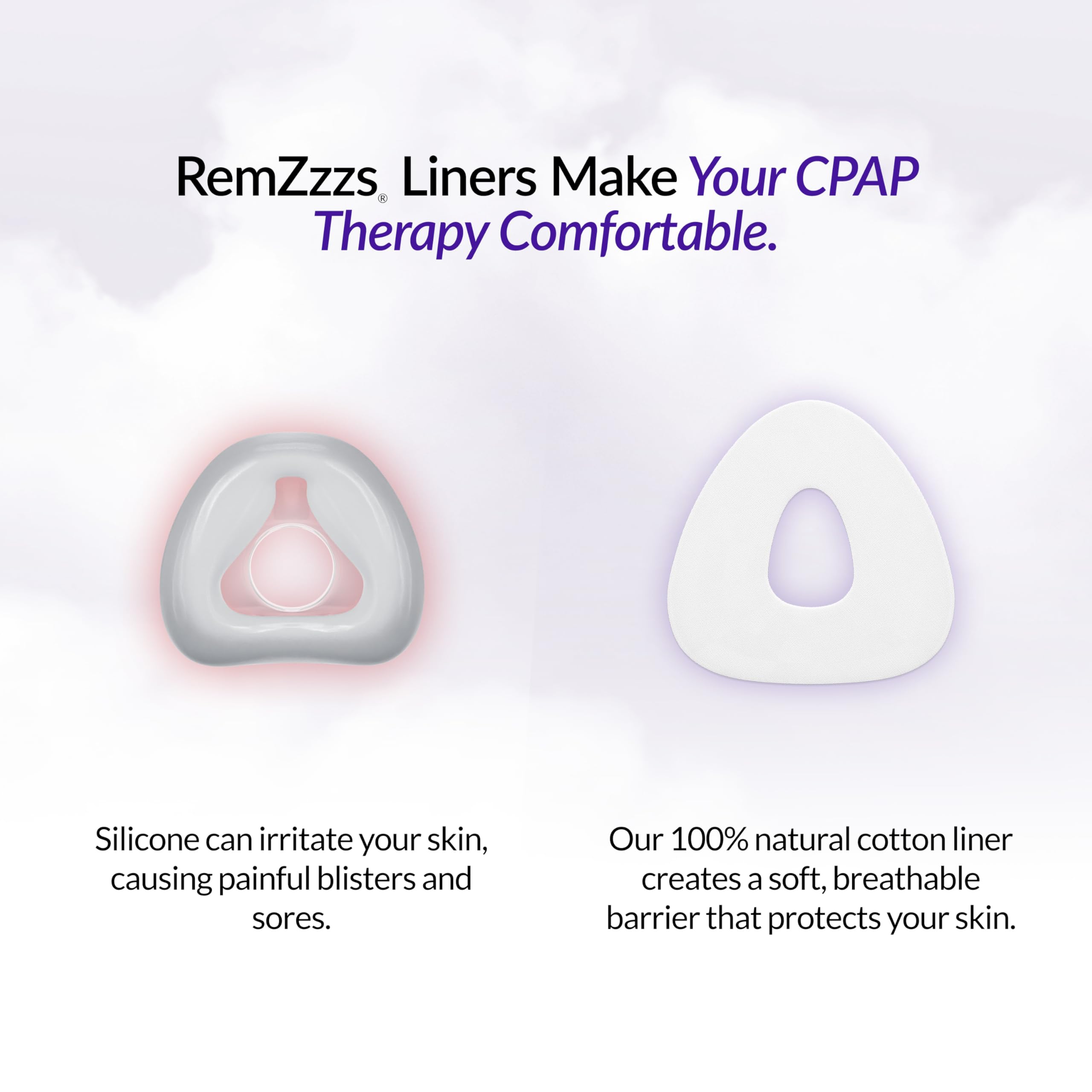 RemZzzs: emballage de liners CPAP, solution pratique pour une utilisation mensuelle.