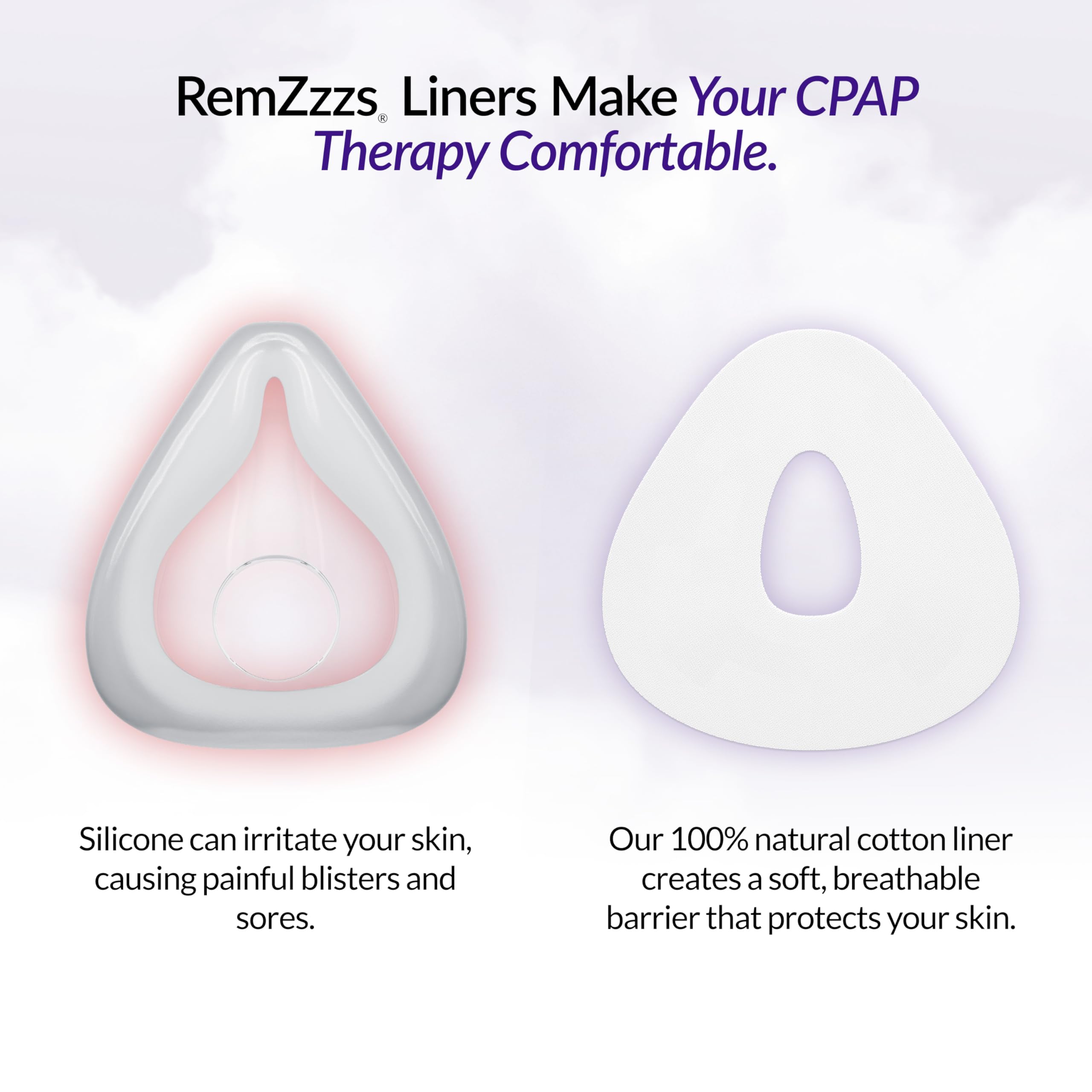 RemZzzs K2-FM, application sur masque complet pour réduire frottement et irritations.