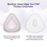 RemZzzs K2-FM, application sur masque complet pour réduire frottement et irritations.