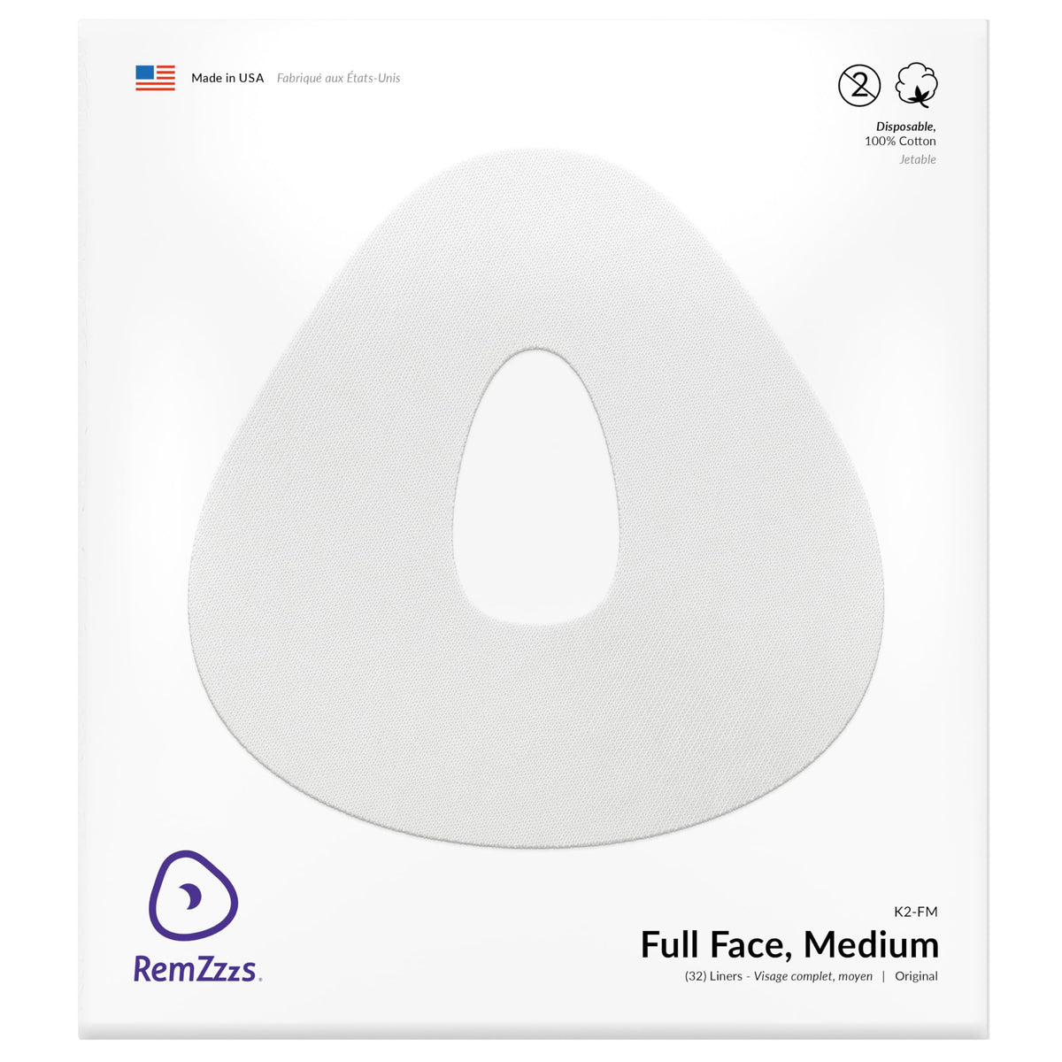 RemZzzs K2-FM, emballage des liners pour une utilisation pratique.