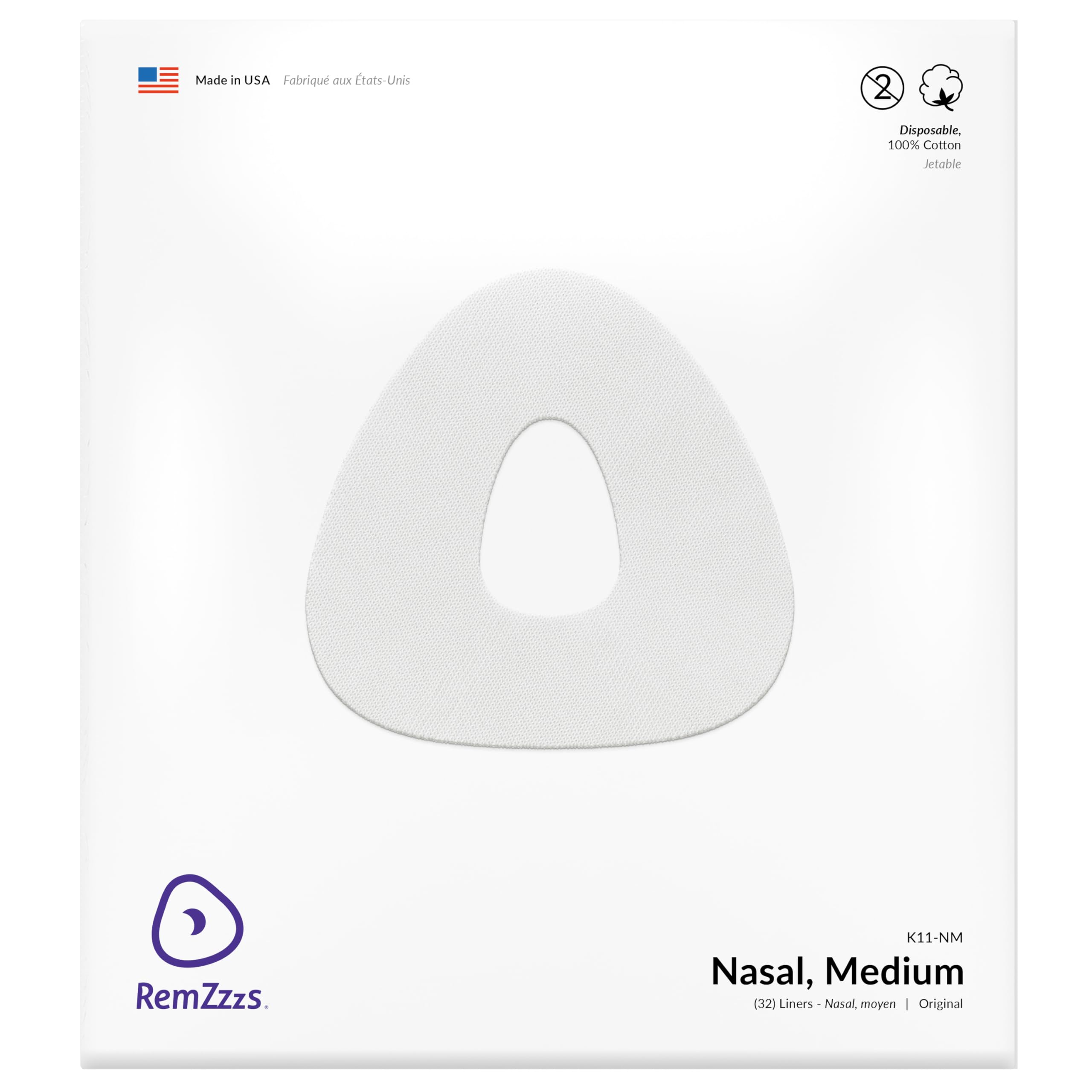 RemZzzs: liner visage CPAP nasal en avant, confort potentiel et réduction des frottements.