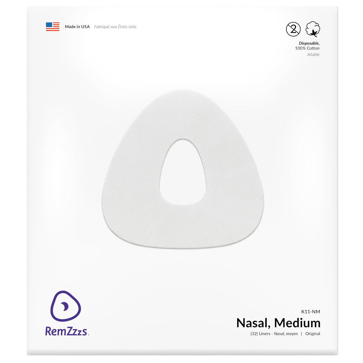 RemZzzs: liner visage CPAP nasal en avant, confort potentiel et réduction des frottements.