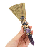 Renemego balai altar cristal amethyste pointe hexagonale pour equilibrio