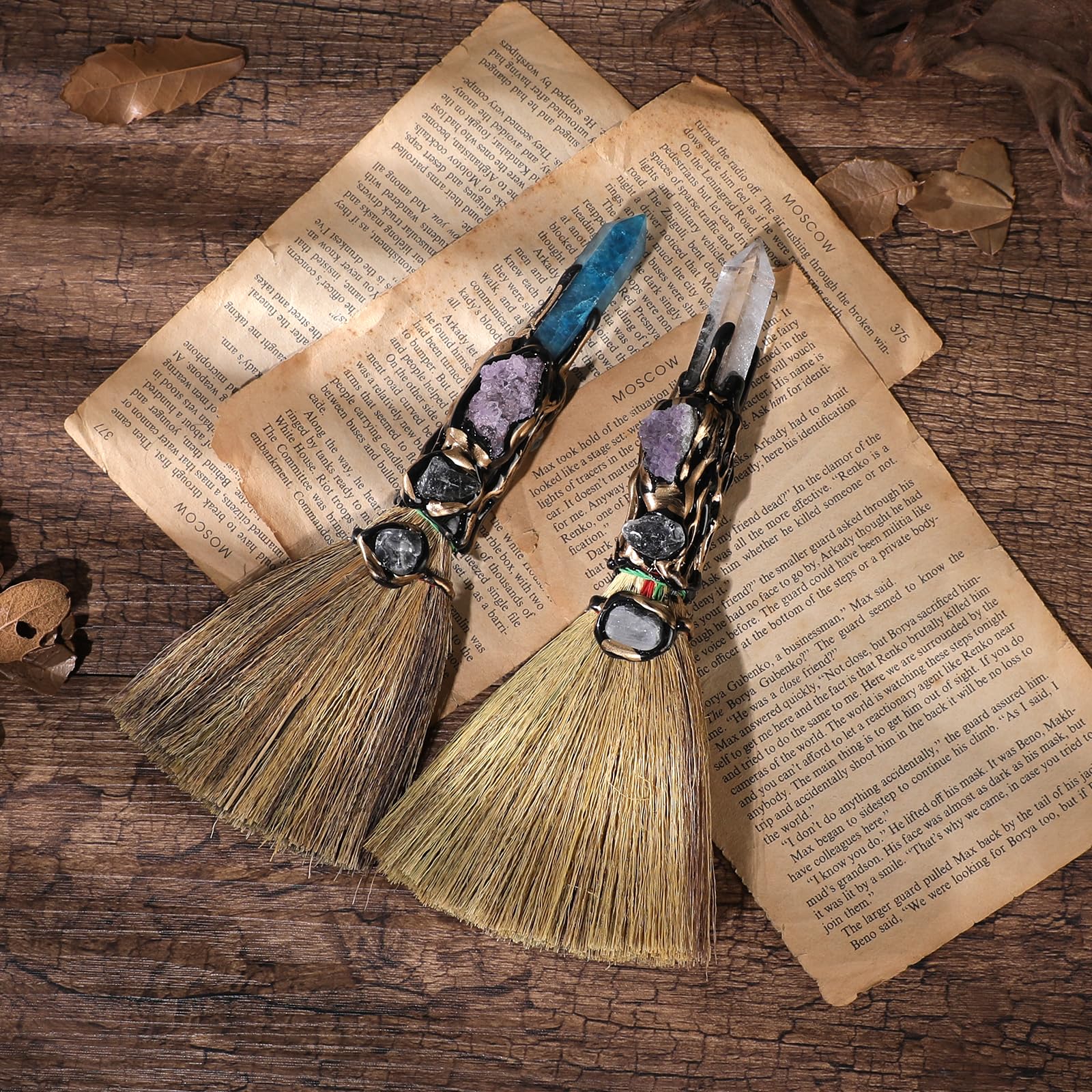 RENEMEGO balai-pendentif cristal apatite pour créativité.