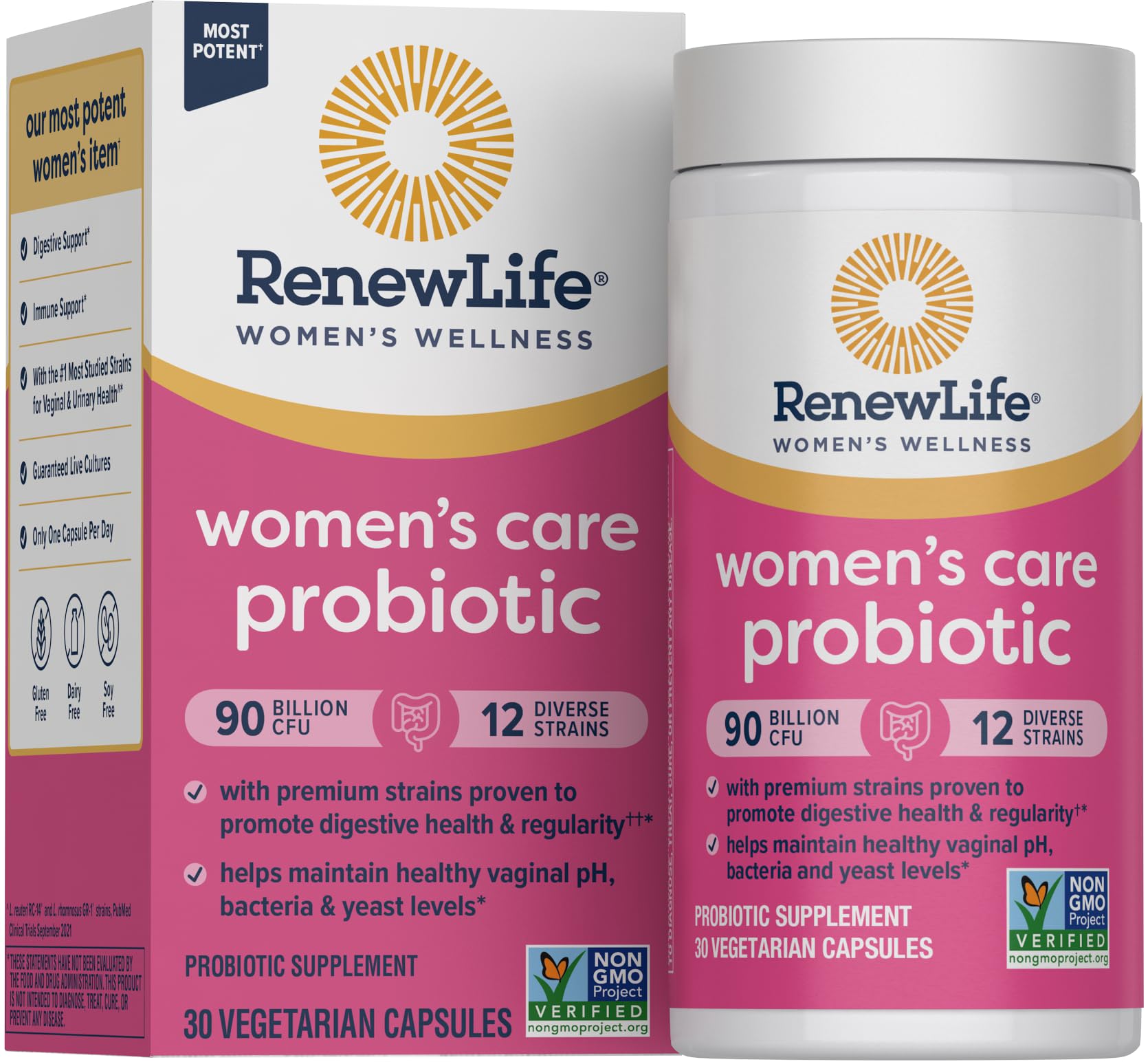 Renew Life: boîte-probiotiques femmes pour équilibre vaginal et digestif