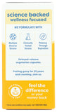Renew Life Everyday Probiotic, bouteille arrière, étiquette affichant le CFU et les usages.