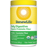 Renew Life fibre prébiotique – Bouteille visible, soutien potentiel à la régularité.