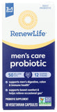 Renew Life Probiotique Homme 50B - bouteille prête à l'usage pour une routine délicate.